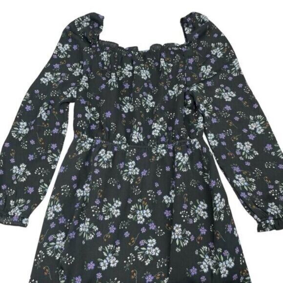 CUPCAKES & CASHMERE Elsie Square Neck Floral Womens Dress Size Small - Picture 12 of 12